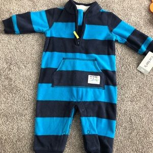 ⭐️ Carters fleece striped one piece
